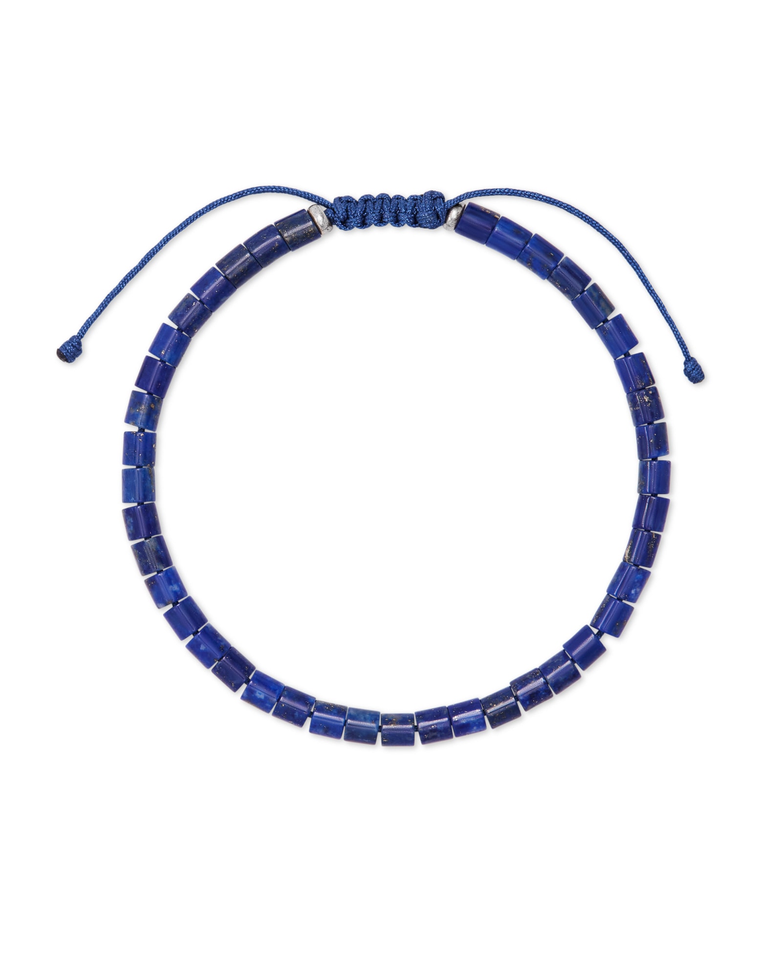 Kendra Scott Grey Oxidized Sterling Silver Corded Bracelet in Blue | Lapis